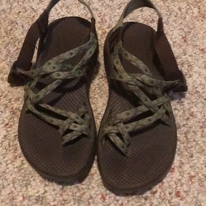 Chacos - green double strap